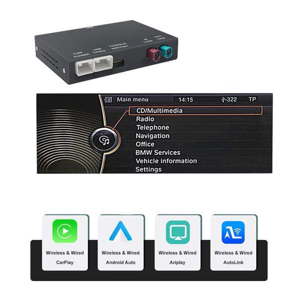 Trådløs Carplay Android Auto, Kompatibel med Luksusbil NBT/CIC, Nem Installation,Til CIC-system
