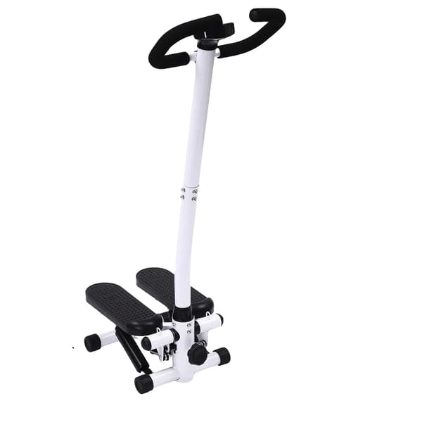 Fitness Stepper, Up-Down Swing, Resistance Bands, Black