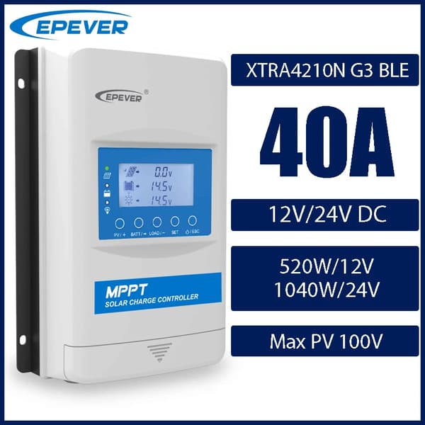 Solcellelader, Bluetooth-forbindelse, adaptive opladningsmetoder,XTRA4210N G3 BLE