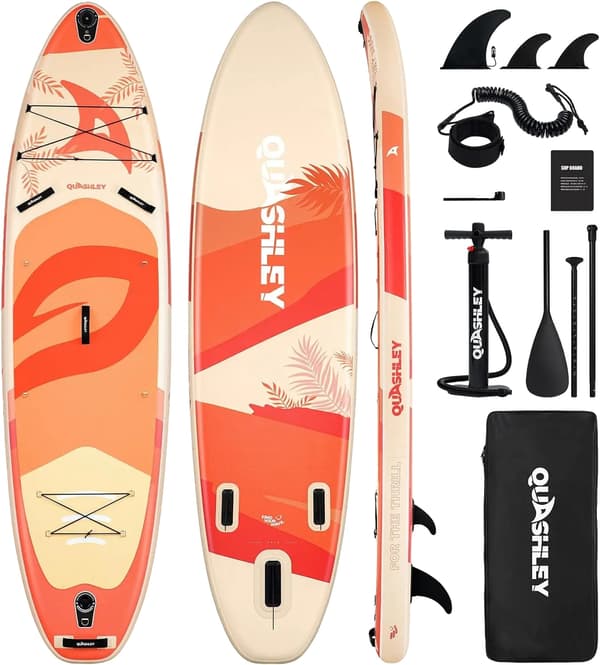 Stand Up Paddle Board, Skridsikker Overflade, Bærbare Tilbehør,HIMMELBLÅ