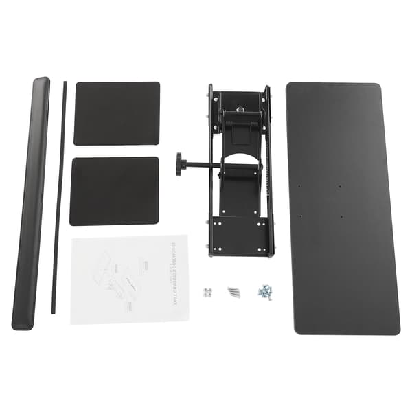 Tangentbordsstativ, Justerbar Bricka, Ergonomisk Design,svart