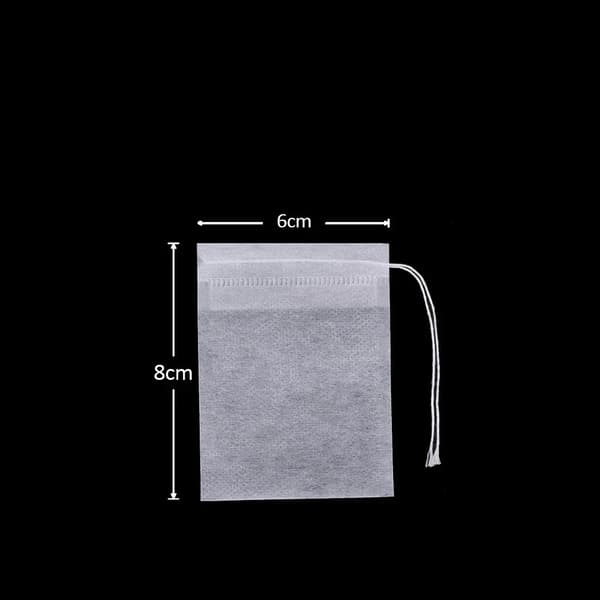 Tepåsar, non-woven material, engångsbekvämlighet, 400 st, 6x8 cm