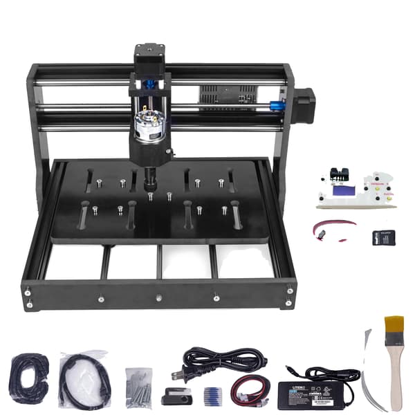 Mini CNC Laser Gravør, Offline Controller, Alsidig Funktionalitet,med hvid controller, 10W