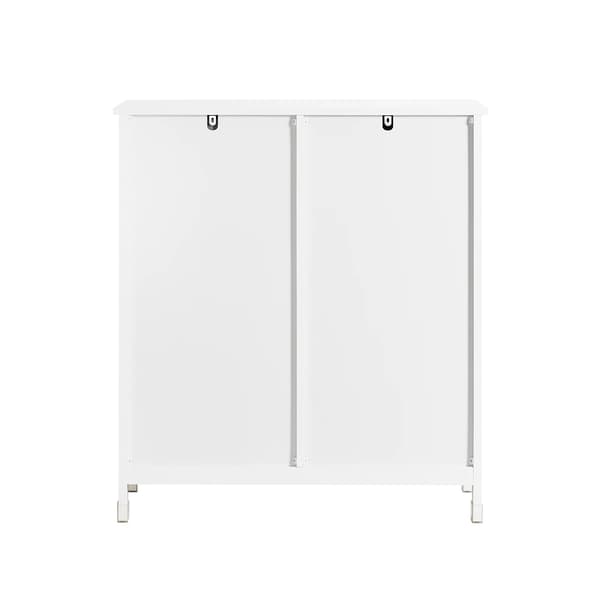 Tvättskåp, Fällbara Korgar, Kompakt Design,VIT