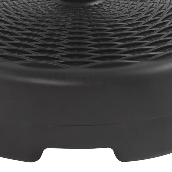 Terrasseparasolbase, Holdbar HDPE, Stabil Støtte,Sort