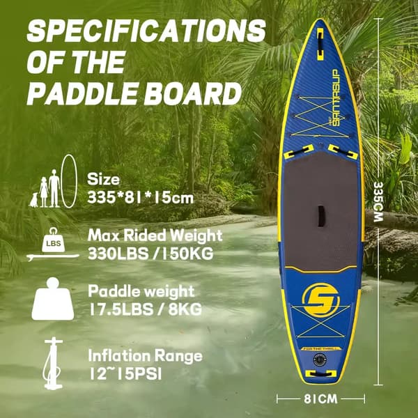 Stand Up Paddle Board, Hållbart Material, Stark Lastkapacitet,5020951