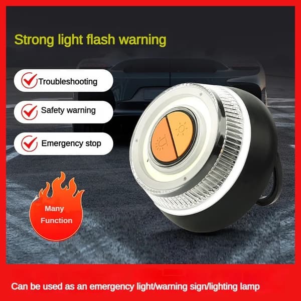 LED Stroboskopljus, Magnetisk Bas, Multifunktionellt Nödbelysning,3st