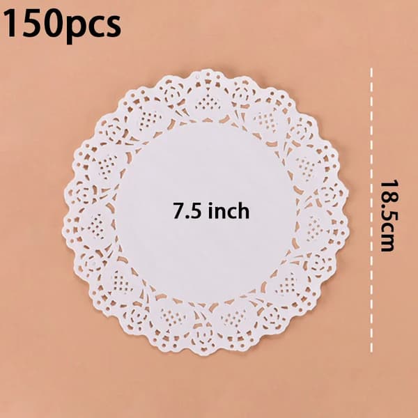 Papirduge, Elegant Rund Design, Miljøvenligt Materiale,Som billede-b, E