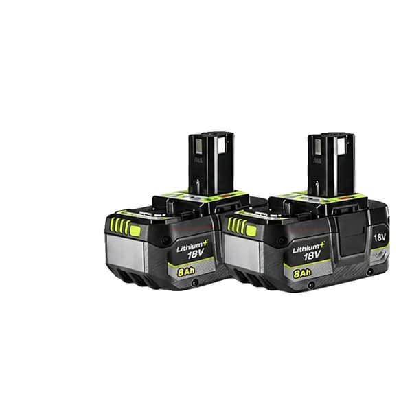 Erstatningsbatteri til elværktøj, 18V Lithium-ion, 8000 mAh kapacitet,8000Mah  2PCS
