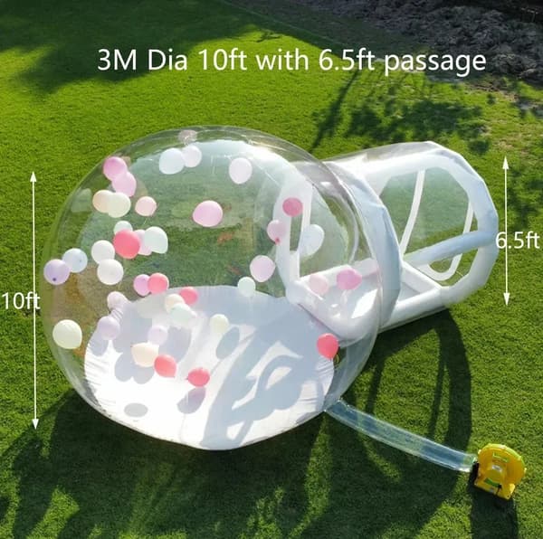 Festtelt, PVC-materiale, Nem opsætning,3MDia-10ft