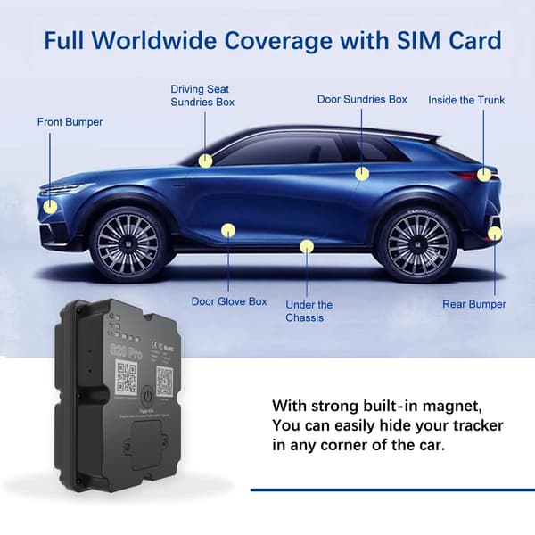GPS Tracker, Realtidsopsporing, Tilpassede Alarmer,GPS Tracker