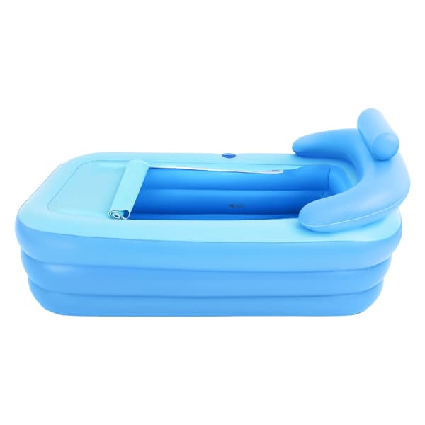 Oppustelig Badekar, Ergonomisk Design, Nem Opbevaring,Blå