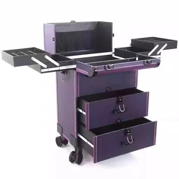 Makeup Organizer, Rullende Design, Multi-Lags Opbevaring,LILLA