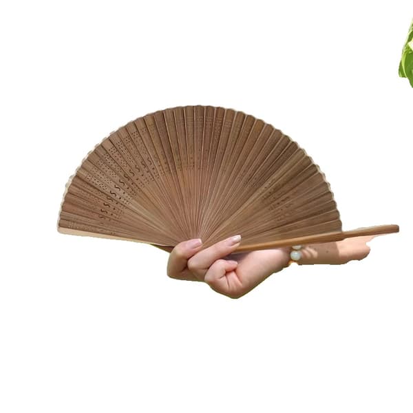 Håndvifte, Bambusmateriale, Bærbart Design,S2