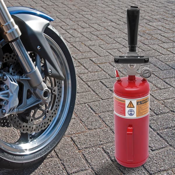 Däckblåsare Inflator, 8L Kapacitet, 145PSI Max Tryck,Röd
