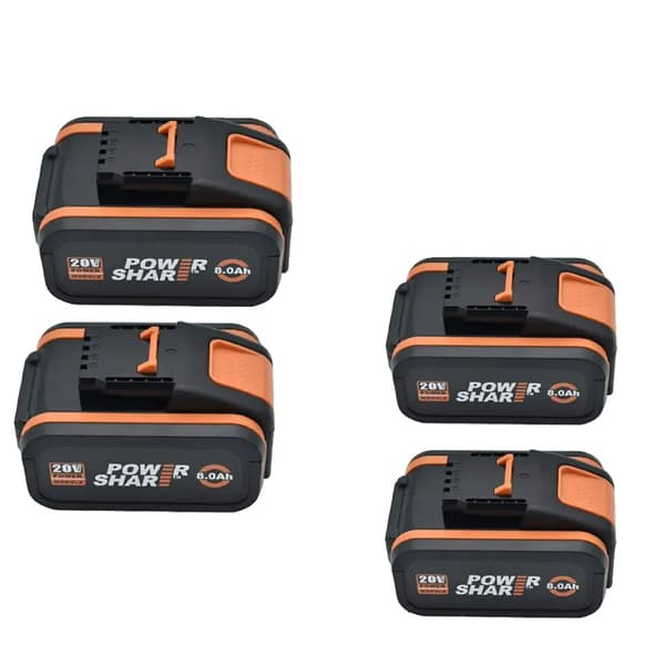 Batteri, Litiumjon, 8000 mAh Kapacitet,8.0Ah-4PCS