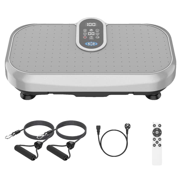 Vibrationsplade, LED-display, Bluetooth-forbindelse,GRÅ