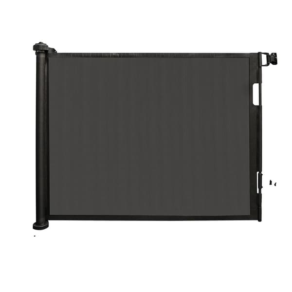 Säkerhetsbarriär, utdragbar design, enhandsgrepp,150 cm Svart