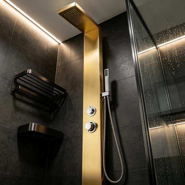 Bruserpanel System, Multifunktionelle Tilstande, Elegant Design,gylden