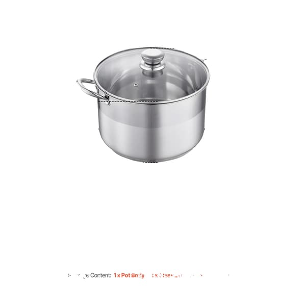 Grydesæt, Rustfrit Stål, Multi-Kogeplade Kompatibilitet,12QT