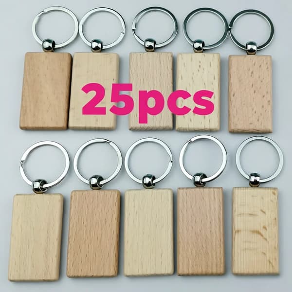 Trænøglekæde, Tilpasseligt Design, Holdbart Materiale,25pcs