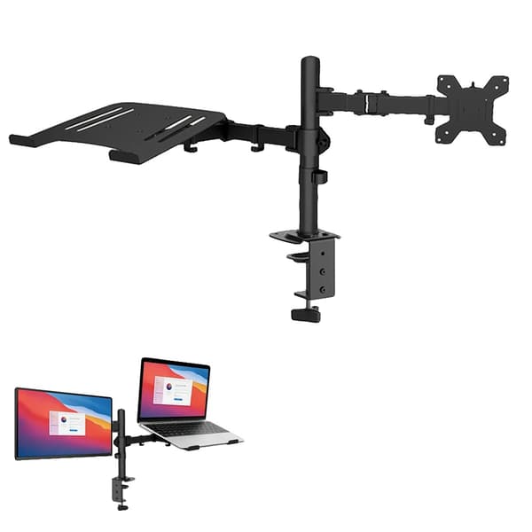 Monitorställ, Justerbar Höjd, Ergonomisk Design,ES svart