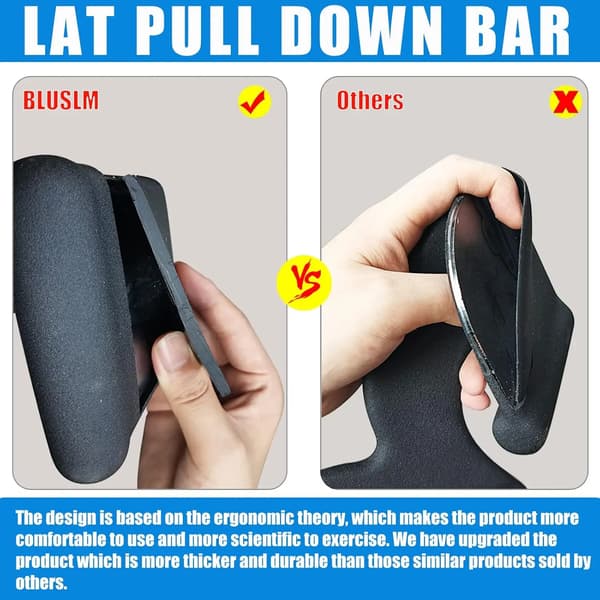 Lat Pulldown Bar, Ergonomisk Multi-Grepp, Hållbar Stål Konstruktion,BAR MED GÅVA
