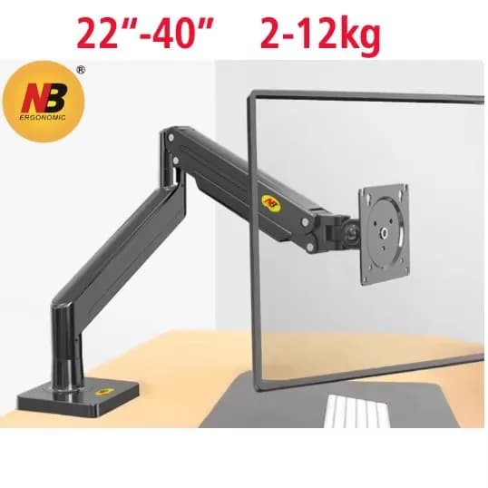 Monitorholder, Fuld bevægelsesjustering, VESA-kompatibel,SORT G42