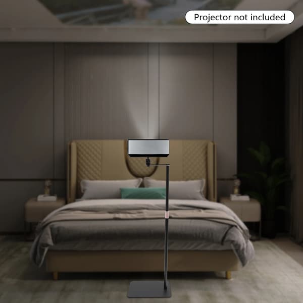 Projektorstand, 360° Rotation, Justerbar Højde,sort