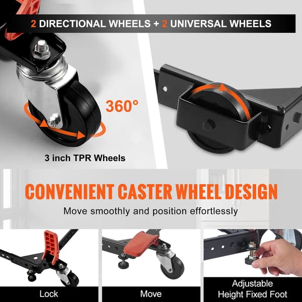 Mobil Base, Heavy Duty, Justerbart Design,500lbs