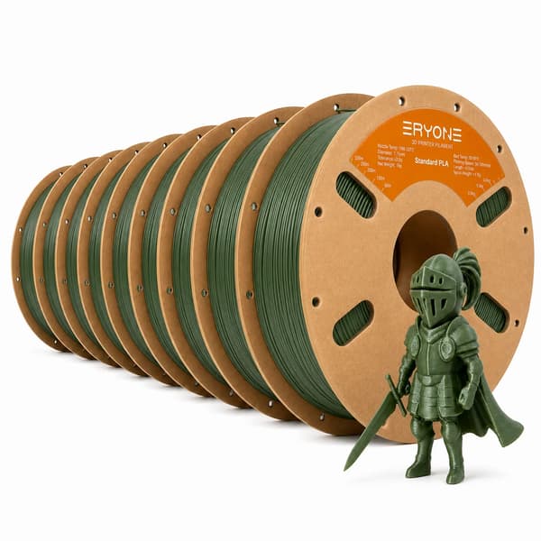 3D-utskrift Filament, PLA-material, trasselfri design,Armégrön-8