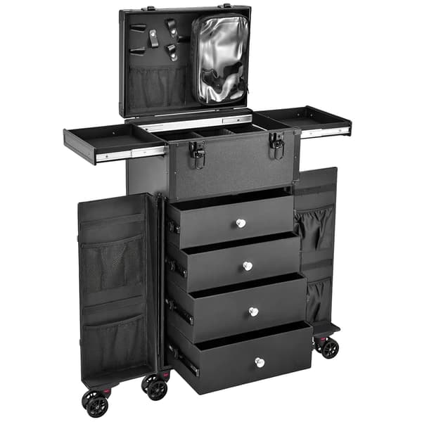 Makeup Trolley, Multifunktionel, Bærbar Design,sort