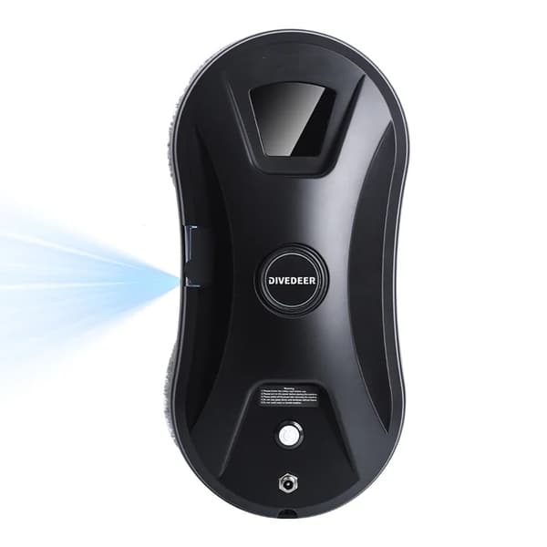 Vinduespudserrobot, Smart Navigation, Effektiv Rengøring,sort, Ja-a