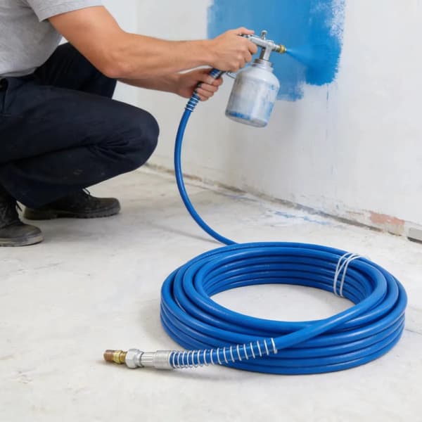 Luftlös färgsprutarslang, 3300 PSI, 15 meter längd,Blå