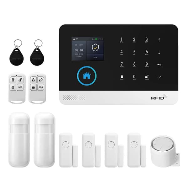 Larm System, Smart App Kontroll, Rörelsedetektering,4G WiFi Kit C, EU Plug-a