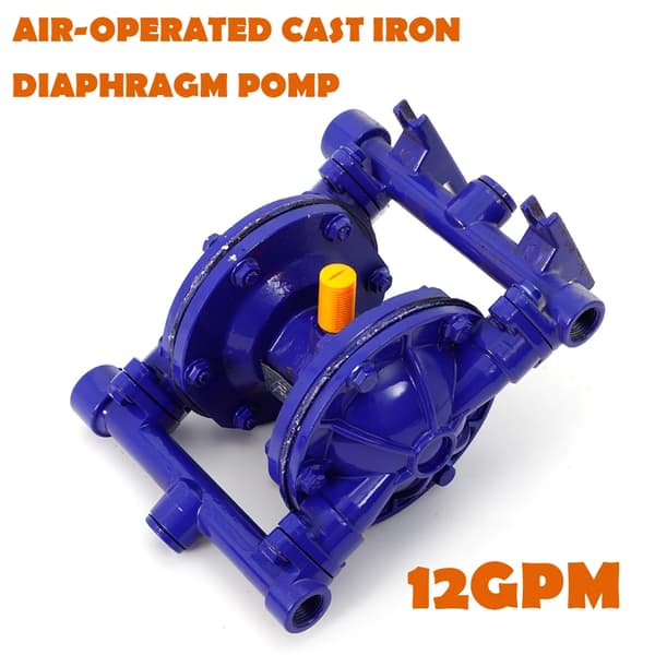 Dubbelmembranpump, luftdriven design, 4,4 GPM flödeshastighet,Blå