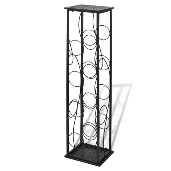 Flaskeholder, Metal Konstruktion, Moderne Design,sort