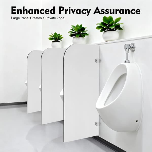 Urinalpartition, Højdensitetsmateriale, Stilfuldt Design,HVID