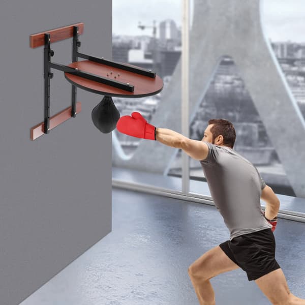 Speed Bag Platform Kit, Justerbar Højde, Holdbar Konstruktion,Sort