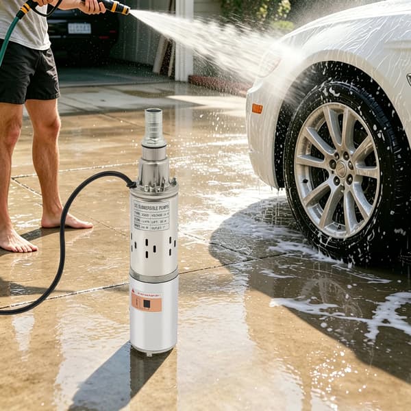 Nedsänkt Pump, Hög Effektivitet, Solenergidriven,24V