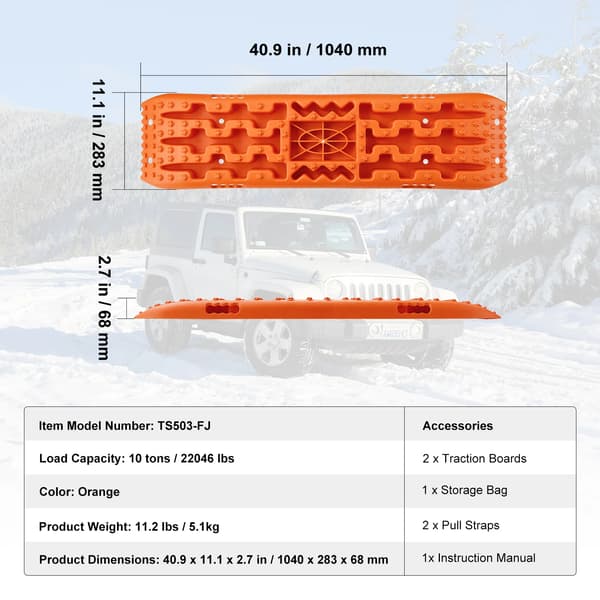 Trækkebrædder, Høj Belastningskapacitet, Skridsikker Design,orange medium