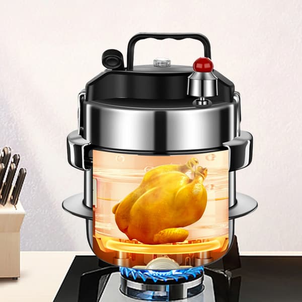 Tryckkokare, 304 rostfritt stål, kompakt design,1.6L