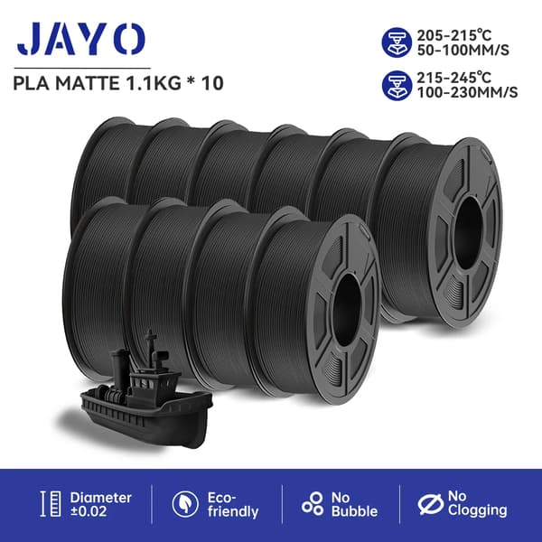 3D Print Filament, PLA Meta, Høj Fluiditet,PLA mat 10BK