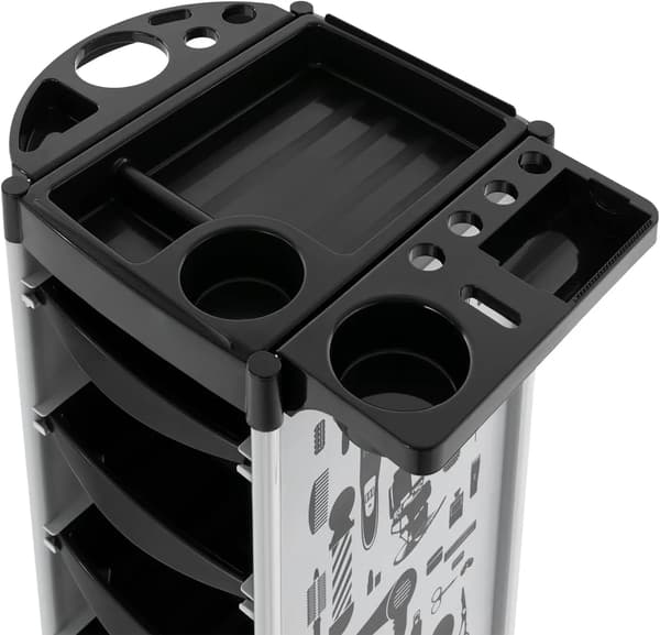 Frisörvagn, 5 Lådor, Hållbar Design,VIT