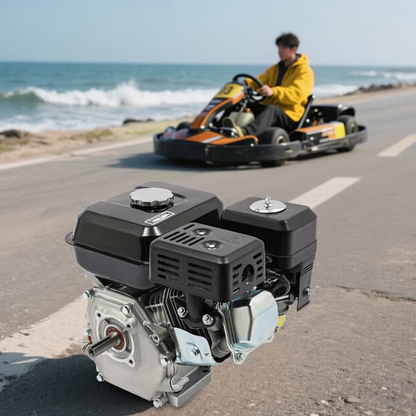 Benzinmotor, 7,5HK effekt, luftkølet,sort