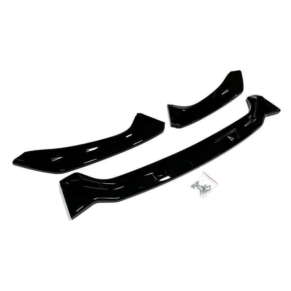 Front Nedre Splitter Lip, DMAX Stil, Holdbart ABS Plast,sort