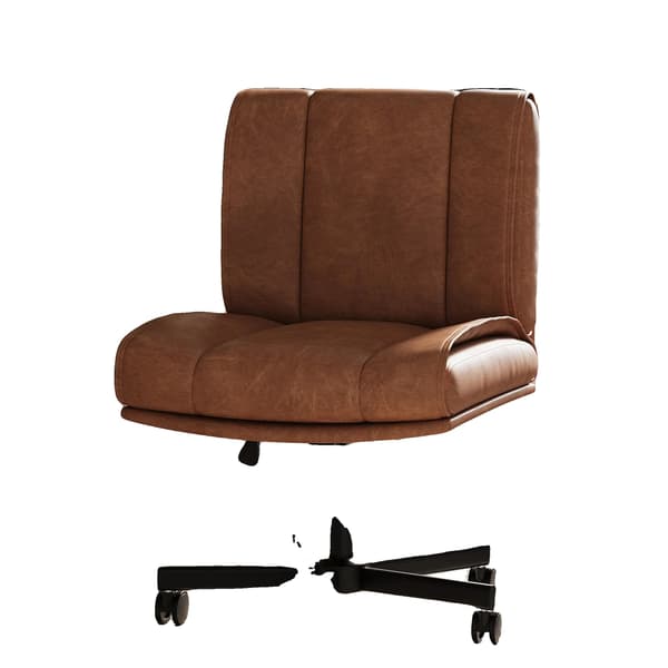 Kontorstol, Justerbar Højde, Ergonomisk Design,Brun