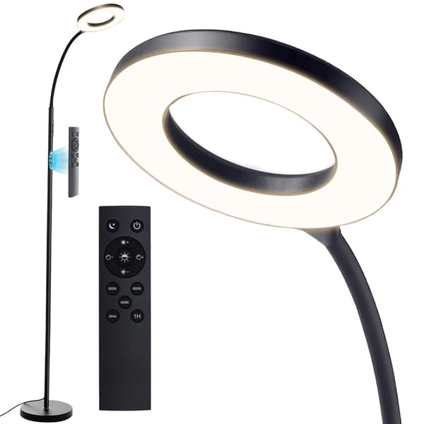 Gulvlampe, Justerbar Lysstyrke, Energi-Effektiv LED,sort
