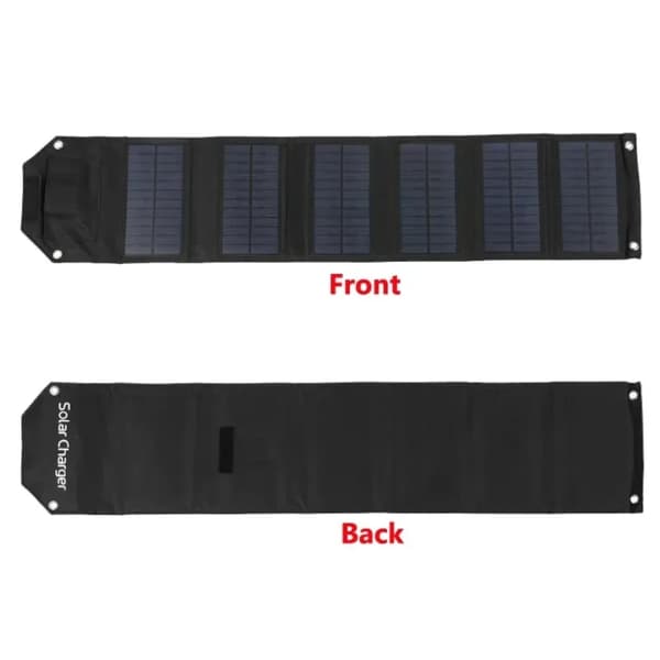 Solpanel, Bærbar, Vandtæt,sort