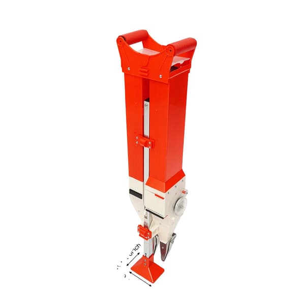 Handhållen Såmaskin, Justerbart Djup, Ergonomisk Design,Röd